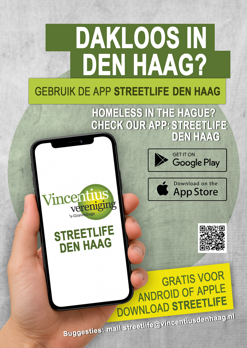 10 oktober: Lancering Vincentius Streetlife-app