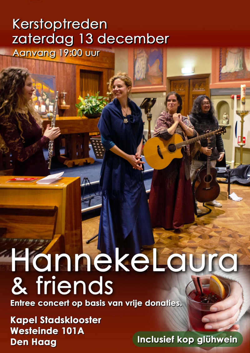 13 november: Kerst in de kapel met Hanneke Laura & friends