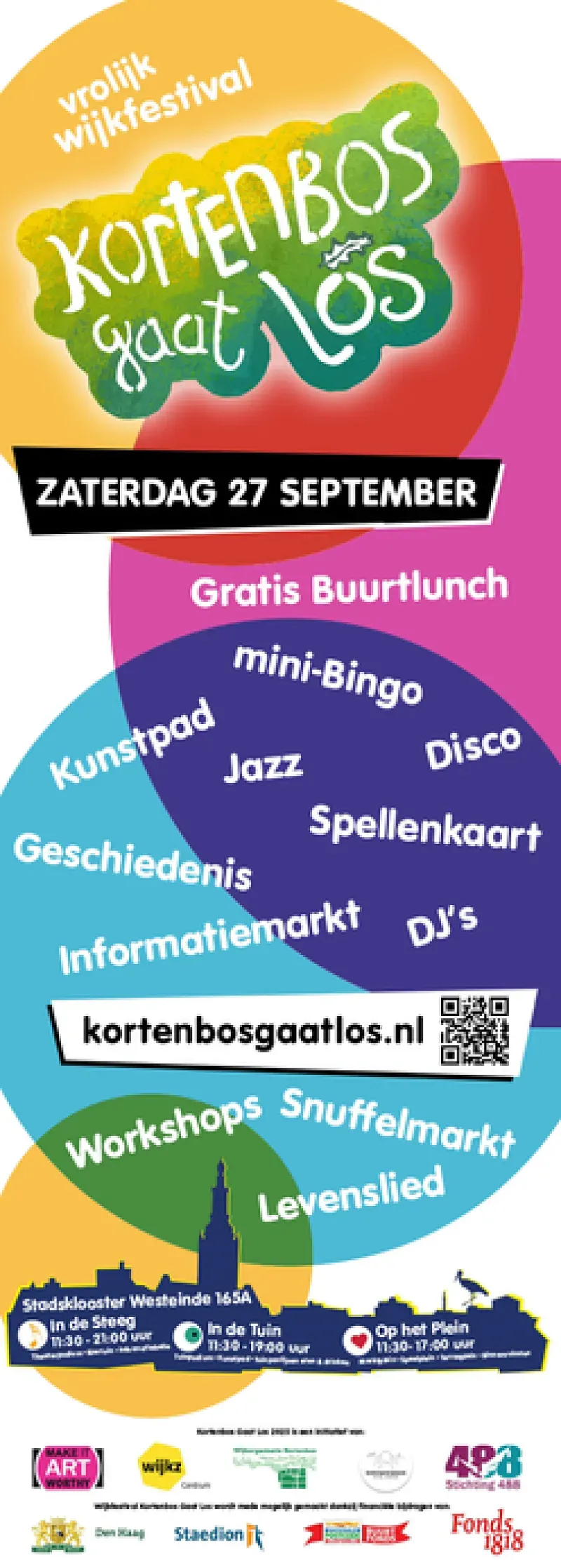 27 september: buurtfestival Kortenbos Gaat Los